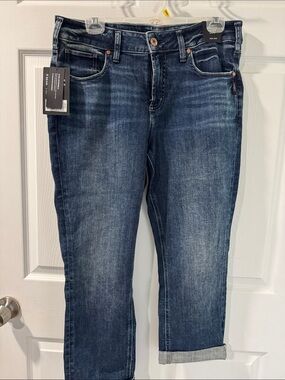 Silver Jeans Dark Blue Cropped Ankle Jeans